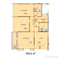 ЖК Tokyo — 3-ком 100,4 м² (от 48 192 000 тг)