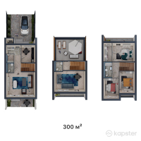 Таунхаусы Ayanat — 5-ком 300 м² (от 45 000 000 тг)