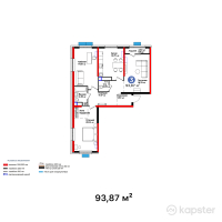 Бигвилль Grand Park — 3-ком 93,9 м² (от 47 216 610 тг)