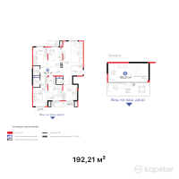 ЖК Hyde Park Shymkent — 5-ком 192,2 м² (от 162 417 450 тг)