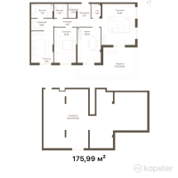 КД Privilegia — 3-ком 176 м² (от 316 782 000 тг)