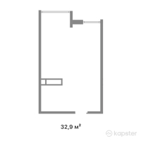 ЖК Alatau Plus — 1-ком 32,9 м² (от 16 476 320 тг)