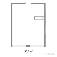 ЖК Alatau Plus — 1-ком 35,6 м² (от 17 828 480 тг)