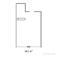 ЖК Alatau Plus — 1-ком 38,1 м² (от 19 080 480 тг)