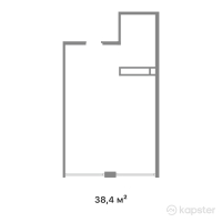 ЖК Alatau Plus — 1-ком 38,4 м² (от 19 230 720 тг)