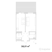ЖК Janym — 1-ком 38 м² (от 16 724 400 тг)