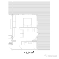 ЖК Janym — 1-ком 45,2 м² (от 19 905 600 тг)