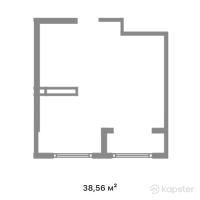 ЖК Kenesary — 1-ком 38,6 м² (от 16 923 984 тг)