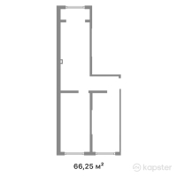 ЖК Kenesary — 2-ком 66,3 м² (от 29 077 125 тг)