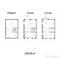 Таунхаусы Ermensai Village — 4-ком 235,1 м² (от 164 563 000 тг)