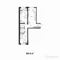 ЖК Everest — 2-ком 80,4 м² (null)