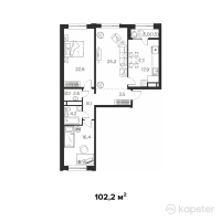 ЖК Everest — 3-ком 102,2 м² (null)