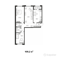 ЖК Everest — 3-ком 109,2 м² (null)