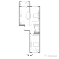 ЖК Ulytau — 2-ком 72 м² (от 33 304 625 тг)