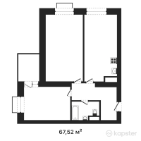 ЖК Наследие — 3-ком 67,5 м² (от 48 952 000 тг)