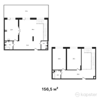 ЖК Belgravia — 3-ком 156,5 м² (от 115 966 500 тг)