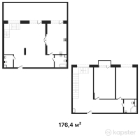 ЖК Belgravia — 3-ком 176,4 м² (от 124 538 400 тг)