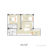 ЖК Тау Шатыр — 3-ком 111,7 м² (от 120 636 000 тг)