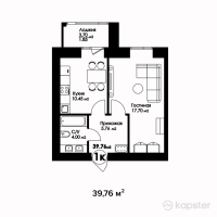 ЖК Рио Де Жанейро — 1-ком 39,8 м² (от 13 916 000 тг)