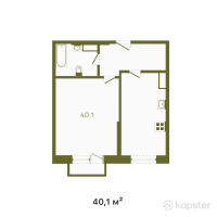 ЖК Buta Fenomen — 1-ком 40,1 м² (от 22 857 000 тг)