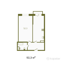 ЖК Buta Fenomen — 2-ком 52,3 м² (от 28 242 000 тг)