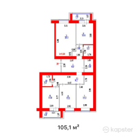 ЖК Alatau Park — 4-ком 105,1 м² (от 42 040 000 тг)