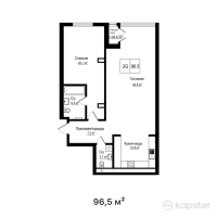 ЖК Silver Hills — 2-ком 98,5 м² (от 68 950 000 тг)