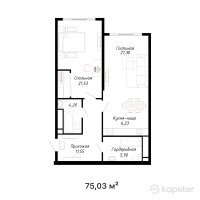 ЖК Raaf Park — 2-ком 75 м² (от 70 153 050 тг)
