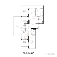 ЖК Raaf Park — 4-ком 153,2 м² (от 143 279 400 тг)