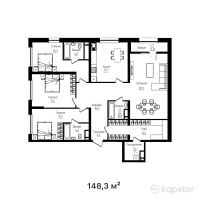 ЖК Mangilik — 4-ком 148,3 м² (от 91 204 500 тг)