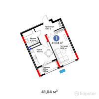 Квартал Capital Park. Emotions — 1-ком 41 м² (от 22 818 240 тг)