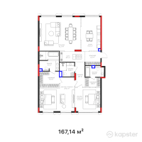КД Mone — 3-ком 167,1 м² (от 205 749 340 тг)