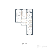 ЖК Sardar Family — 3-ком 84 м² (от 32 340 000 тг)