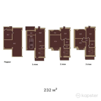 Таунхаус Remizovka Life — 5-ком 232 м² (от 157 760 000 тг)