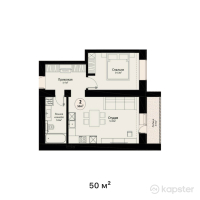 ЖК Amadina — 2-ком 50 м² (от 18 500 000 тг)
