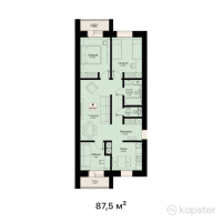ЖК Amadina — 4-ком 87,5 м² (от 32 375 000 тг)