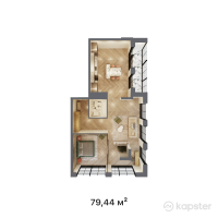 КД Soho 14 — 2-ком 79,4 м² (от 95 328 000 тг)