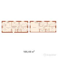 КД Paris — 5-ком 186,5 м² (от 102 564 000 тг)