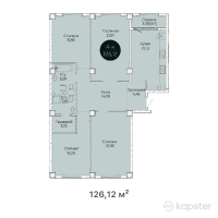 ЖК Ertis — 4-ком 126,1 м² (от 56 754 000 тг)