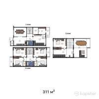 Таунхаусы Rayana Park — 5-ком 311 м² (от 89 879 000 тг)