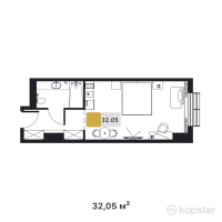 Апарт-отель Turkistan Apartments — 1-ком 32,1 м² (от 24 037 500 тг)