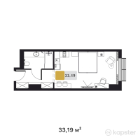Апарт-отель Turkistan Apartments — 1-ком 33,2 м² (от 24 892 500 тг)