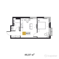 Апарт-отель Turkistan Apartments — 1-ком 47 м² (от 35 227 500 тг)