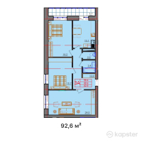 ЖК Qurmangazy — 3-ком 92,6 м² (от 25 928 000 тг)