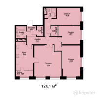 ЖК UMAI — 4-ком 126,1 м² (null)