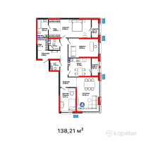 ЖК Verdi — 4-ком 138,2 м² (от 114 714 300 тг)