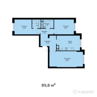 ЖК Gul Dala — 3-ком 85,6 м² (null)