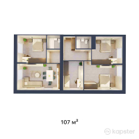 ЖК Alatau — 4-ком 107 м² (от 33 705 000 тг)