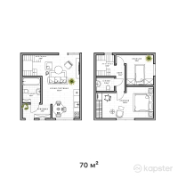 КГ Жана Куат — 3-ком 70 м² (от 25 000 010 тг)