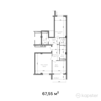 КГ Жана Куат — 2-ком 67,6 м² (от 24 125 010 тг)